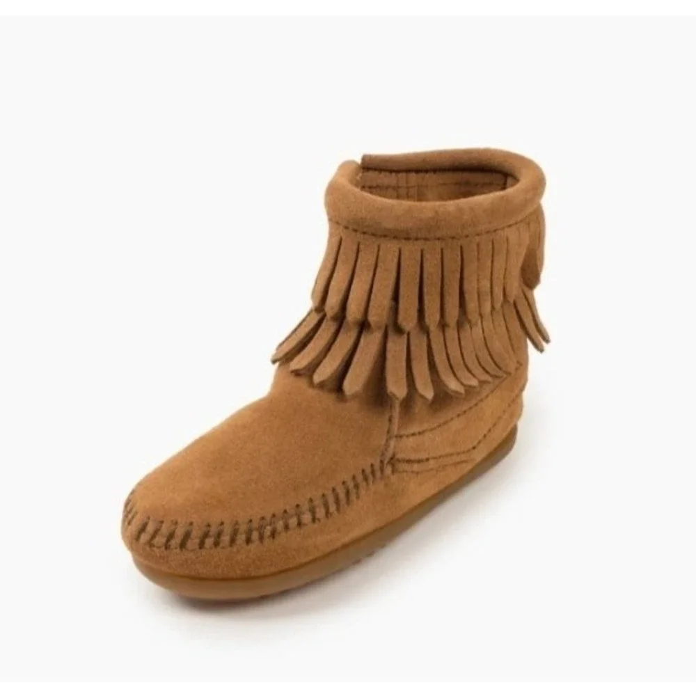 Minnetonka brown suede